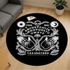 1PC Ouija Board Palmistry Esotericism Round Chair Mat Area Rug - Non-Slip, Floor Mat for Office, Bedroom, Home Decor Christmas Gift C0528112