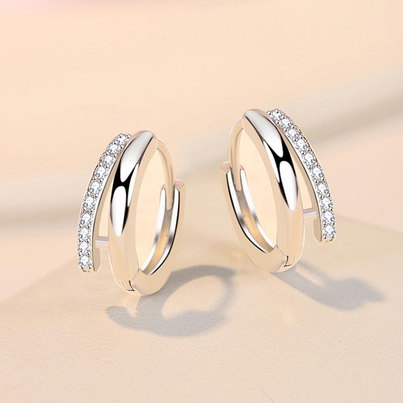 New Style 925 Silver Golden Color Series Women's Earrings Fit Original EarringsWedding Jewelry Exquisite Birthday Gifts