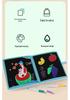 Portable Eco-friendly Children's Drawing & Doodle Board - Foldable, Waterproof & Wipeable 