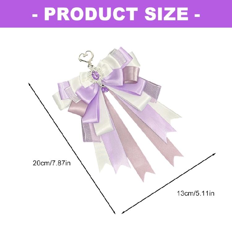 Aesthetic Keychain Charms,Bows Keychain for Women Bag Purse Handbags Backpacks Charms Accessories Valentines Day Gifts