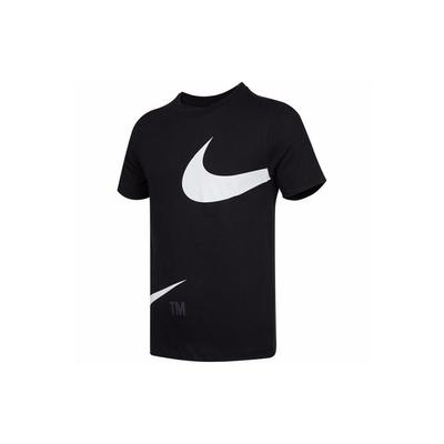 Sportswear Double Swoosh Logo Crew Neck T-Shirt Men Tops Black DD3350-010