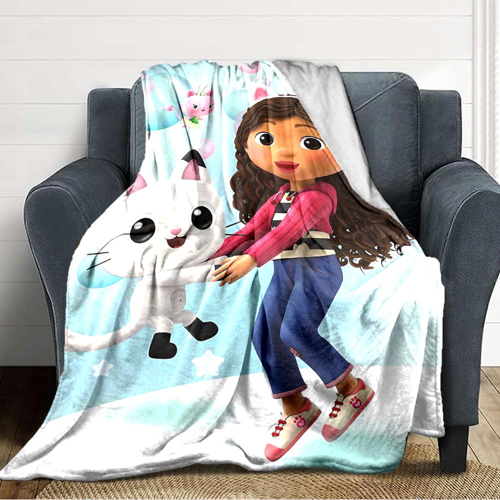 1pc Gaby's Bubble House2 Blanket, Gift, for Men and Women, Soft Blanket, Good for Sofa Bed Couch Travel, Lightweight Flannel Blanket