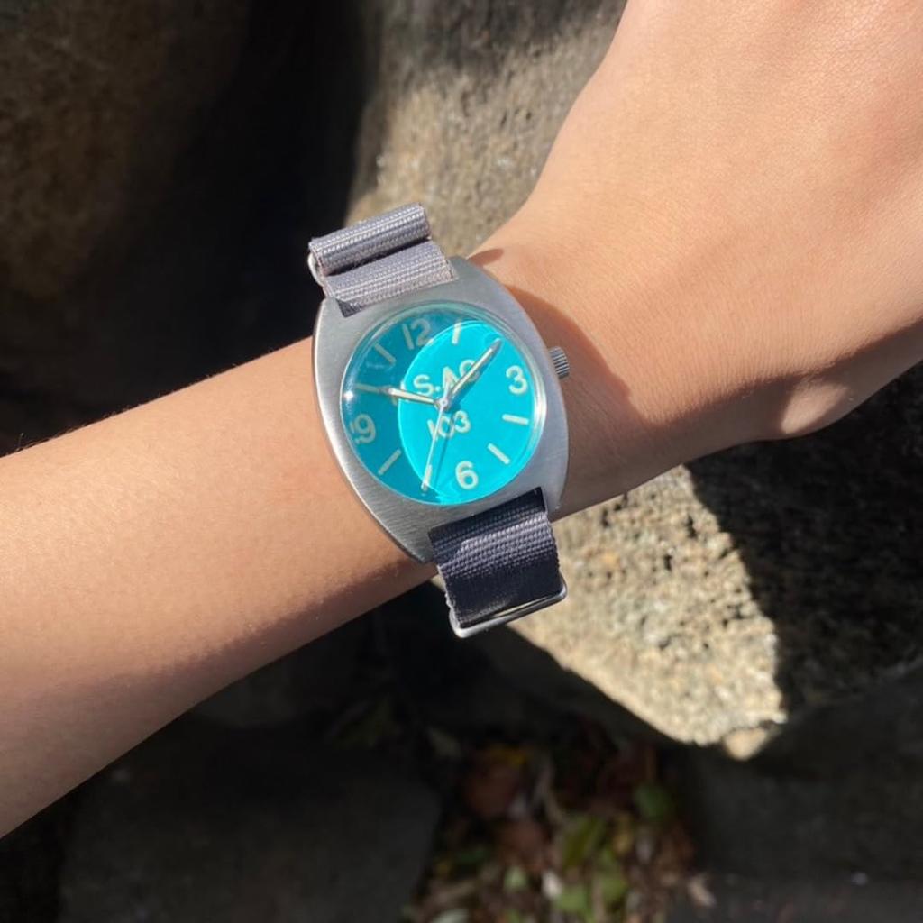 Royal 0052 Bule Military Watch with Blue Nylon and Gray NATO Strap M.R.M.W. Men's