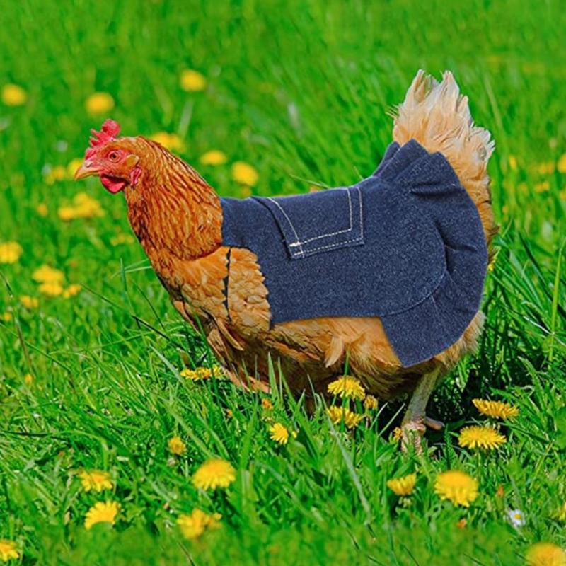 Chicken Saddles Vest for Back Wing Protections Tear Resistant Poultry Apron for Farm Coops Flocks Everyday Wear