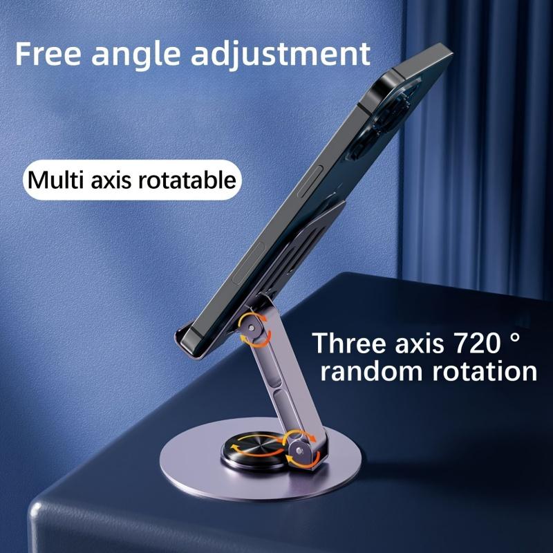 720° Rotatable All Metal Aluminum Desktop Phone Tablet Stand Stable Anti-drop Universal Adjustable Cell Phone Holder For Phone