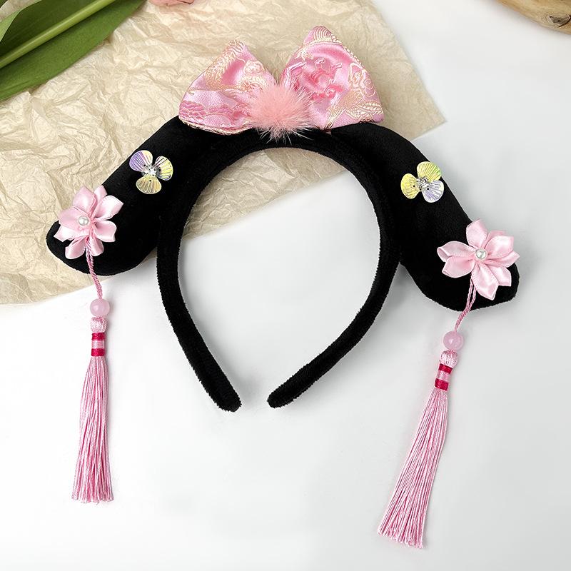 Ancient Chinese Princess Hairband Hair Hoop Vintage Cute Headband Headwear Children Girls Baby Performance Headband Hairpin