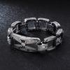 Fongten Vintage Muster Hohl Design Edelstahl Armband für Männer Qualität Romantik Leichtigkeit Modeschmuck Geschenke