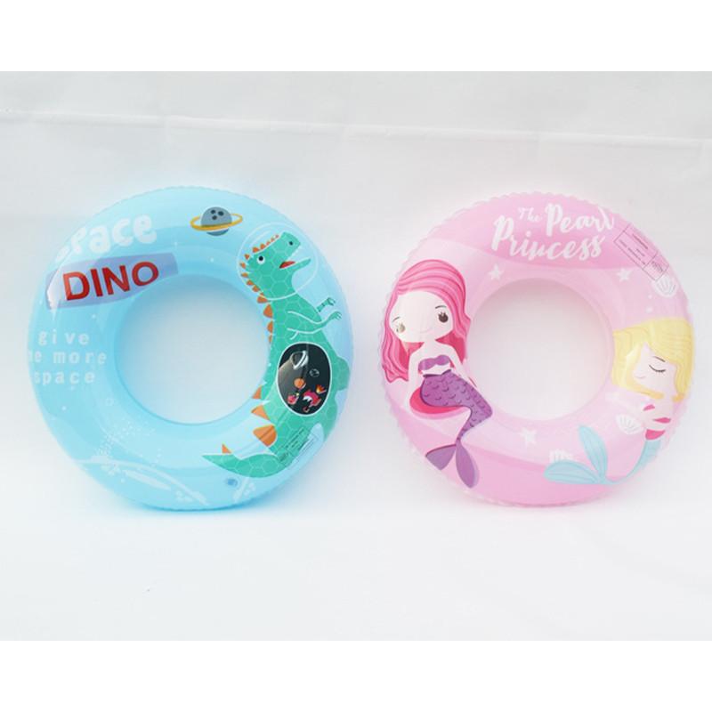 And Adult Childrens Cartoon Mermaid Dinosaur Thickened Inflatable Swimming Ring