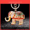Portachiavi Metallico Adorabile Elefante Con Strass Scintillanti Perfetto Per Regali E Accessori
