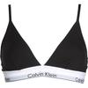 Letter Print Minimalist Comfortable Triangle Bra Women Underwear Black QF1061-001