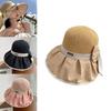 Stylish Summer Sun Hat For Women With Wide Brim And Bowknot Uv Protection
