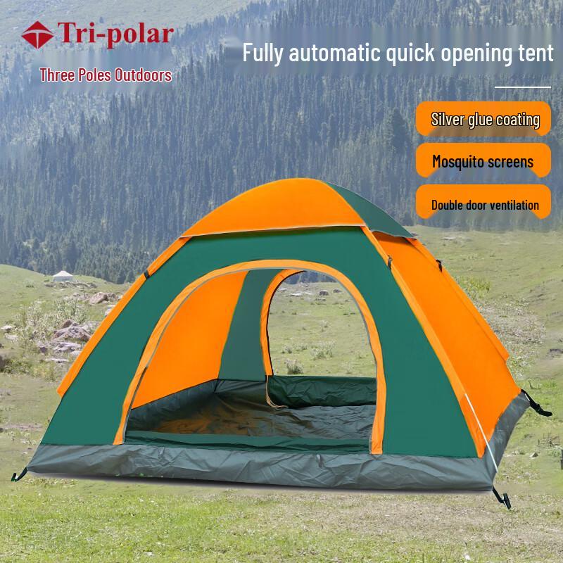 Tri-polar Automatic Pop-Up Camping Tent