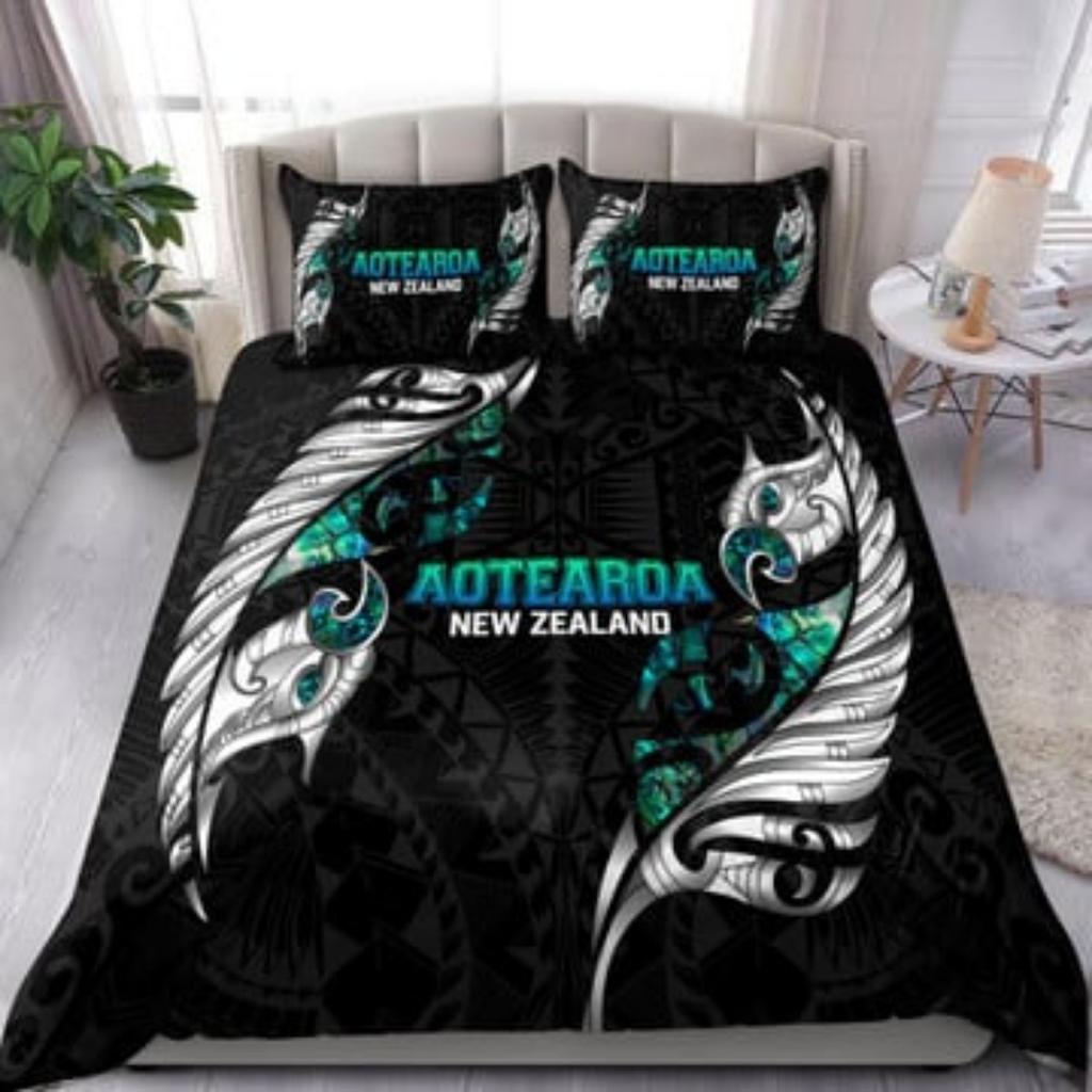 Duvet Cover Set Tmarc Tee Maori Aotearoa Tattoo Bedding Sets Pillowcase