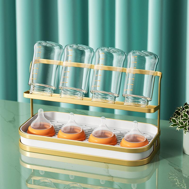 Wine Glasses Holder Glass Cup Rack Cupboard Coffee Cup With Tray Drain Holder Kitchen Living Room Cup Storage Shelf Organizer