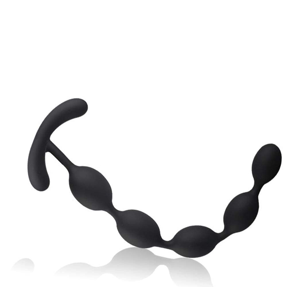 Anal Plug Anal Beads Made of Silicone with Handle Popular Ranking Adult Anal Pearl Anal Plug SM Goods 5 Connected Beads Anal Beads Beginner Waterproof