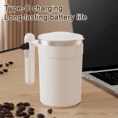 Caneca Magnética Automática com Agitação Recarregável Copo Liquidificador com Agitador Removível Caneca Elétrica Portátil para Misturar Chocolate Quente Shakes de Proteína Café
