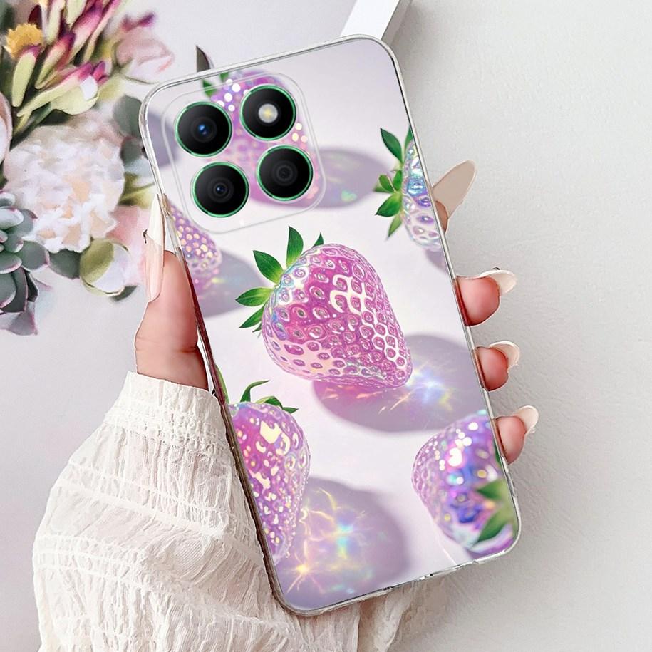 Case For Honor X8b Cover LLY-LX1 LLY-LX2 LLY-LX3 Lovey Heart Cartoon Soft Clear Silicone Phone Case For Honor X8a CRT-LX1 Bumper