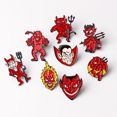 Halloween Creative Cartoon Character Alloy Drip Oil Brooch Badge