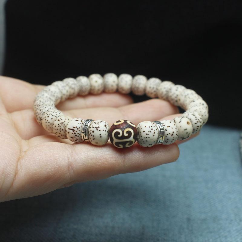 First Month Star Moon Bodhi Hand String Beaded Bracelet Men Women Buddhist Prayer Beads Gift