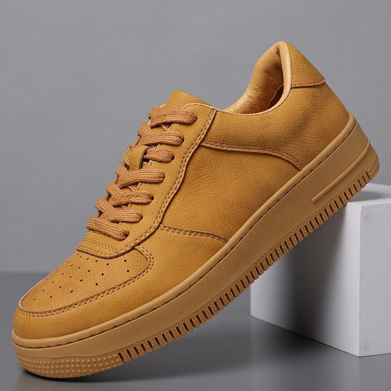 

ВВС Нет. 1 men s shoes spring 2025 new little white shoes casual leather shoes men s leather surface Korean version tide sports board shoes 38