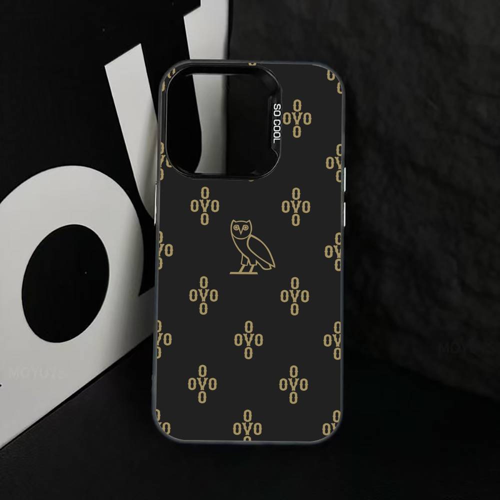 D-Dark O-Owl O-Night Phone Case For iPhone 17,16,15,14,13,12,11 Plus,Pro Max,XS,Colorful Silver Phone case Funda Cover