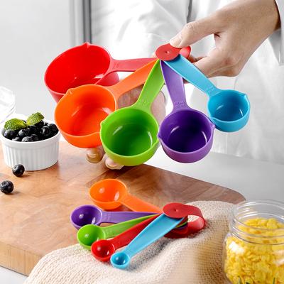 Cucchiaio dosatore in plastica colorata Set di tazze dosatrici Cucchiaio dosatore per aromatizzare il caffè 10 pezzi Gadget da cucina per la cottura