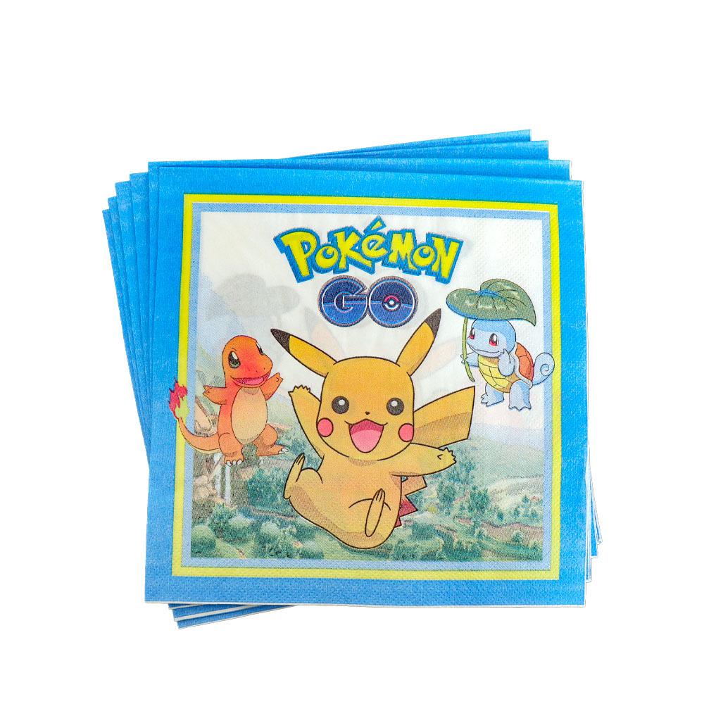 Pikachu Birthday Party Supplies: Disposable Plates, Cups, Napkins, Decorations for Girls, Children's Day Essentials.