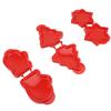 3pcs Pocket Pie Snowflake Mitt Xmas Tree Shape Press Dough Presser Pocket Pie Maker Set for Xmas Par