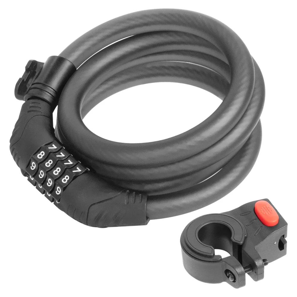 Anti-Theft Ideal Locks 4 Digit Code KickScooter Password Lock for Segway Ninebot ZT3 G2 G30 F2 E2 Electric Scooter Parts чёрный