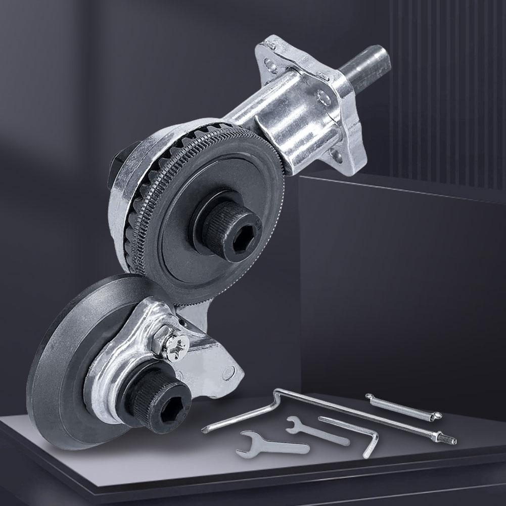 Electric Drill Plate Cutter Double Headed Metal Nibbler Drill Attachment Multi-Functional High Speed Cutting Tools