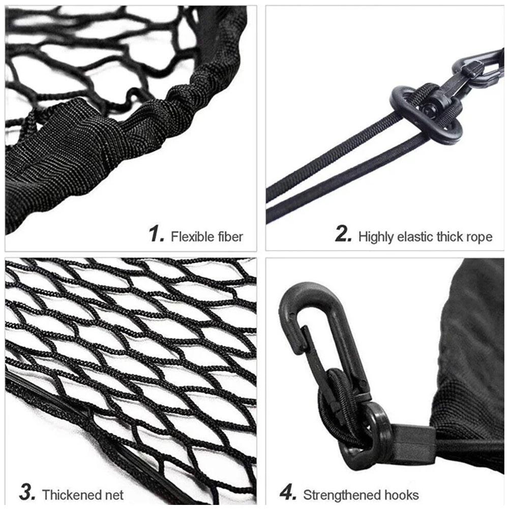 General Motors Kofferraum Doppelschicht-Aufbewahrungsnetz Tragbares Nylon-Stretch-Gepäcknetz Multifunktionales Organisations- und Aufbewahrungsnetz