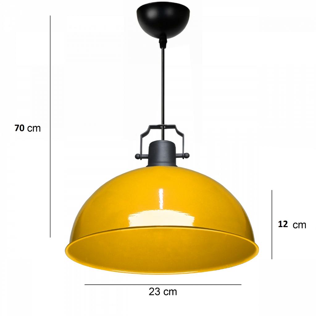 Kugel gelbe Metall-Pendelleuchte, Küche, Kronleuchter, Büro, Halle, Café, Deckenbeleuchtung