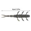 10pcs Fishing Lure Wobblers Split Tail Lures for Trout Fishing Soft Baits 4cm 0.35g Swimbaits Mini Artificial Baits