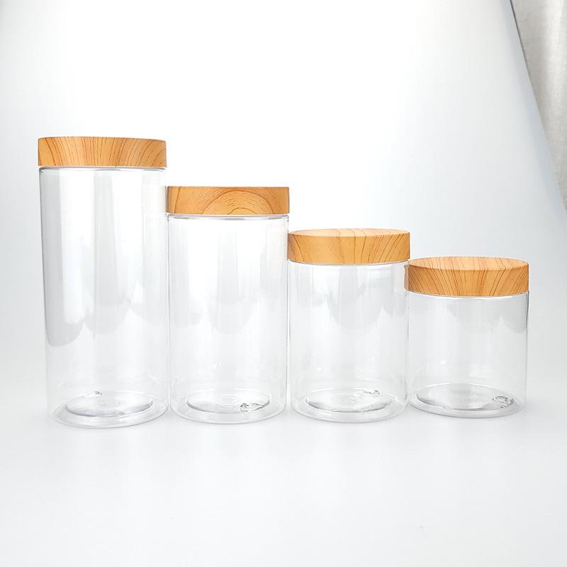 Face Cream Storage Jar Plastic Jars Round Clear Cosmetic Container with Lids, Eternal Moment Slime Jars Travel Storage