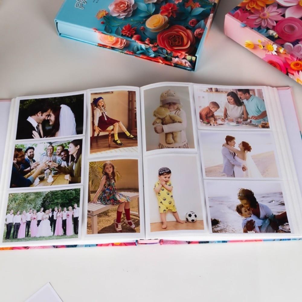 6 Zoll 500 Taschen Scrapbook-Album Laminierte Einsteck-Fotoalben Fotoaufbewahrung Aufbewahrung für Zuhause