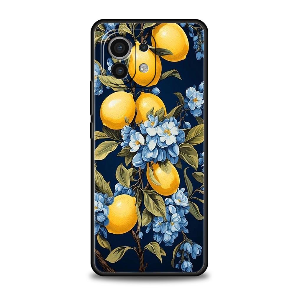 Summer Fresh Fruit Lemon Print Phone Case Cover for Xiaomi Mi 17 Pro Max 15 14 13 12 11 Ultra 15T 14T 13T 12T Pro Lite Soft TPU