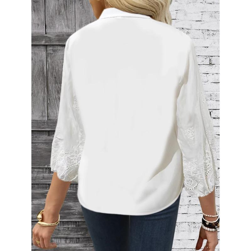 Temperament Loose Woman Shirt Fashion Casual Blouse Elegant Long Sleeve Woman Shirt Holiday Weekend Top