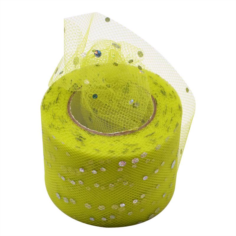 25Yards Baby Shower Glitter Sequin Tulle Roll Fabric Spool Tutu Party Birthday Gift Wedding Decoration Favors Event Supplies