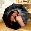 pop music Dua Lipa Umbrella 8-Frame for Travel, camping, Casual Lightweight Portable Umbrella, Essential for every family Holidays Birthday Gift