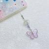 Eye Catching Butterfly Phone Chain Keychain Multifuntional Use Phone Pendant Present for Youthful Style Enthusiasts