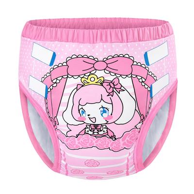 LittleForBig Adult Silky Training Pants (Pinky Miki-chan) - Absorbent, Leak-Proof, Breathable, Comfortable with a Stretch Waist, Washable, Pink, L