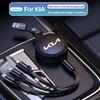 Car Charger Head 3 In 1 Charging Data Cable USB Type-C Auto Accessorie For Kia Sportage Ceed Picanto Rio ProCeed K7 K5 K8 K3 K9