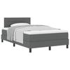 VidaXL Lit Box Spring avec Matelas Gris Foncé 120x200 cm Tissu 3338602