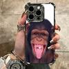 Monkey Memes Soft Phone Case For iPhone 15 16 17 Air 14 Pro Max 16E Plus 13 12 Mini Plating Anti-Fall Fundas