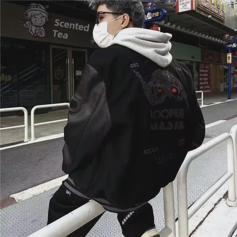 2023 Men's Fashionable Loose Jacket - Spring/Autumn High Street Hong Kong, Japanese Harajuku, Korean Style