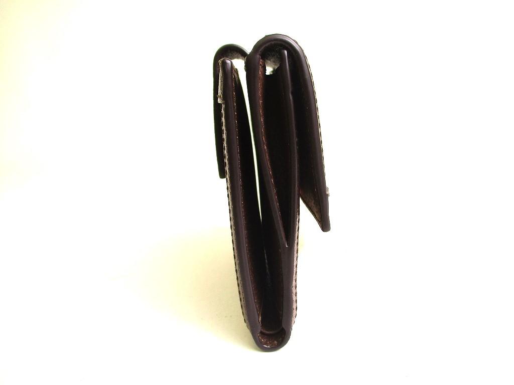 Portofel autentic GUCCI din piele maro dublu Portofel francez Ophidia GG #a153 recondiționat