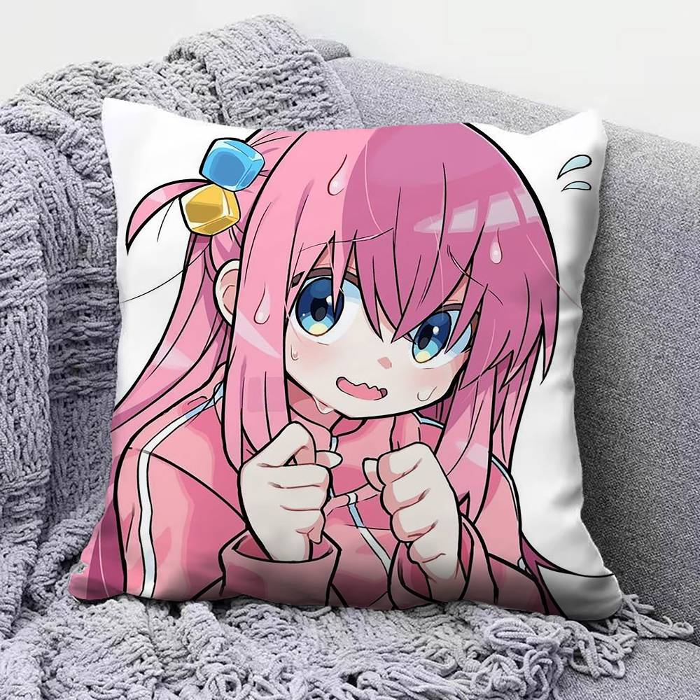 Bocchi Hitori Gotoh Bocchi the Rock Pillow Covers Home Sofa Cushion Covers and Aecorative Custom