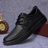 Genuine Leather Men Shoes Business Casual Leather Shoes Moccasins Men Flats Shoes