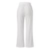 Spring and Summer Women's Pants Cotton Linen Solid Colour Tie Pockets Loose Casual Wide Leg Pants