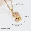 Ocean Style Zirconia Whale & Dolphin Pendant Necklace for Women - Trendy Clavicle Chain